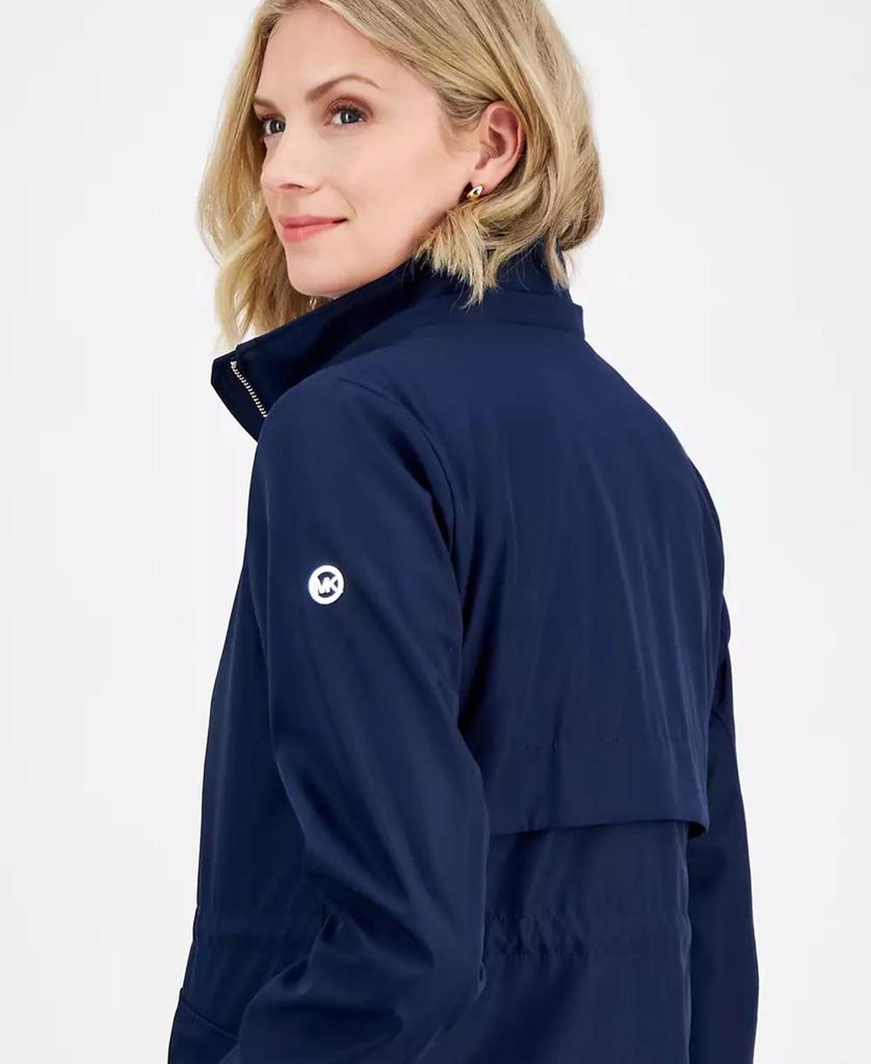 Petite Hooded Water-Resistant Anorak Coat