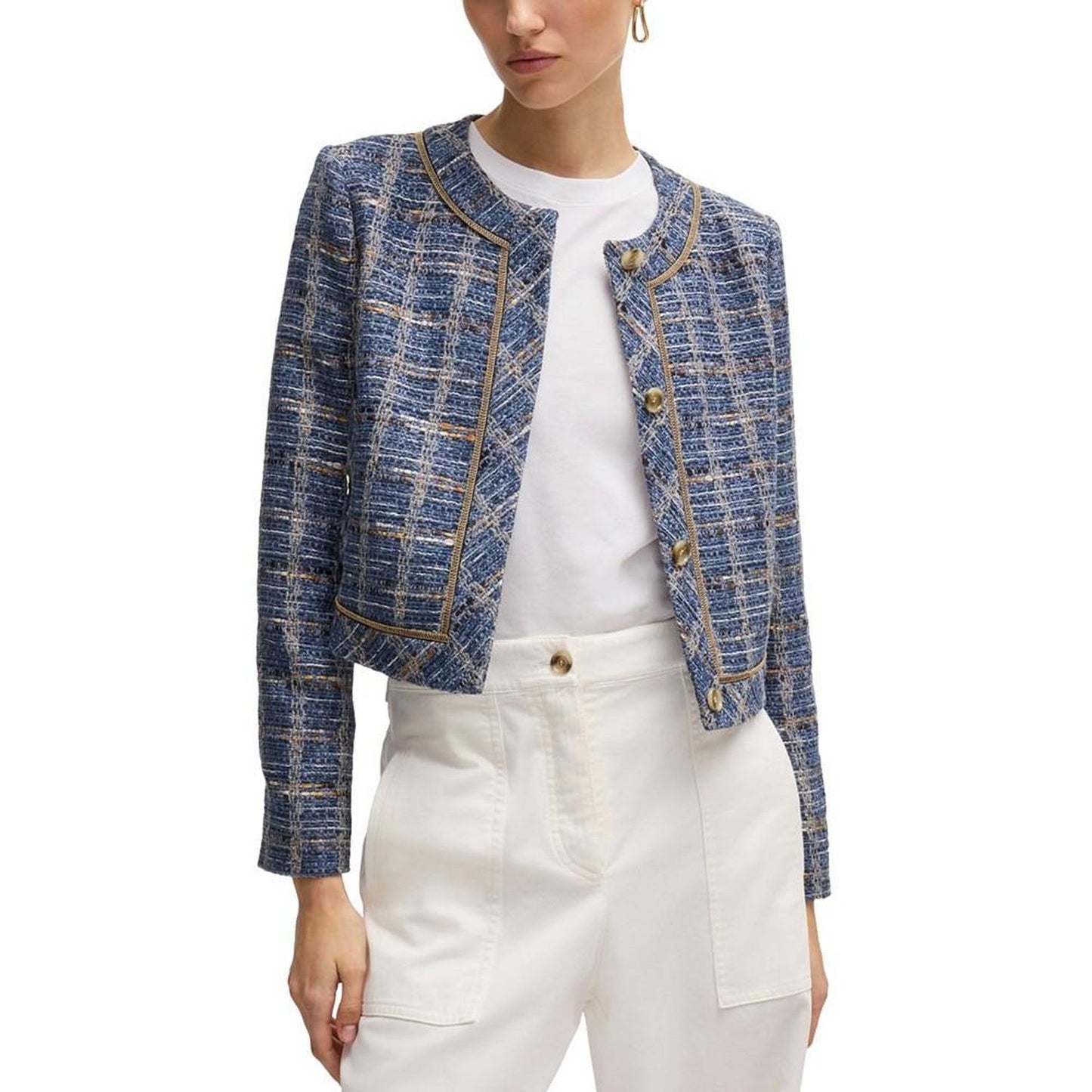 Women's Tweed Regular-Fit Jacket