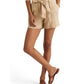 Belted Linen Shorts