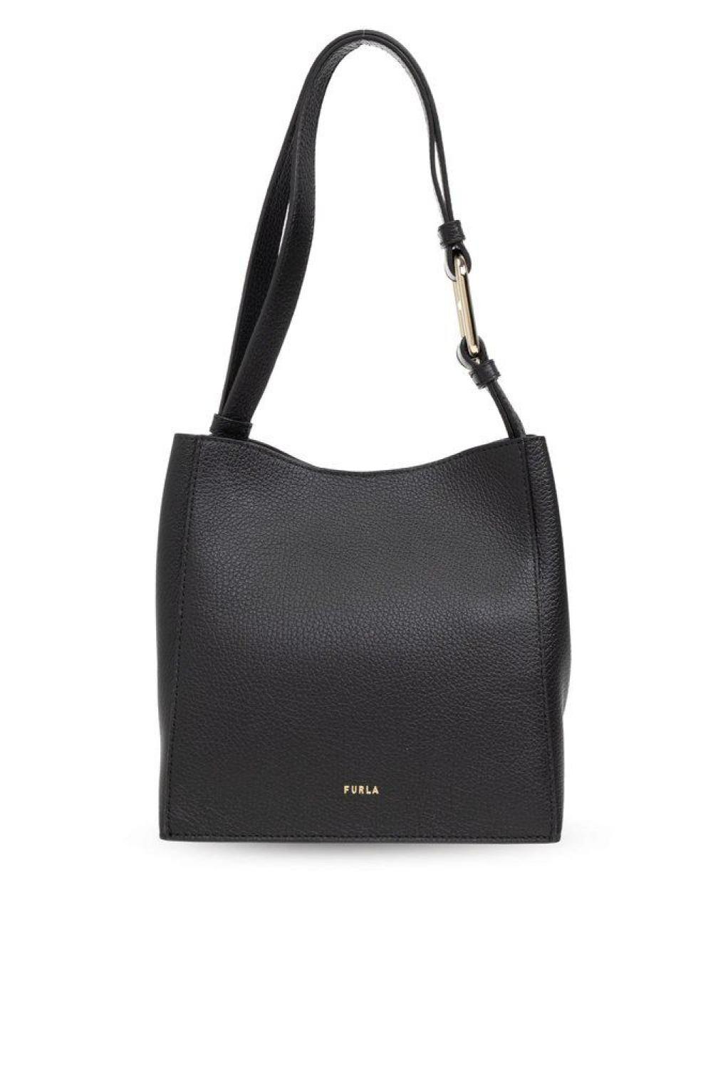 Furla Nuvola Logo Printed Mini Bucket Bag