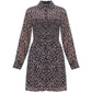 Michael Michael Kors Floral Print Georgette Smocked Shirtdress