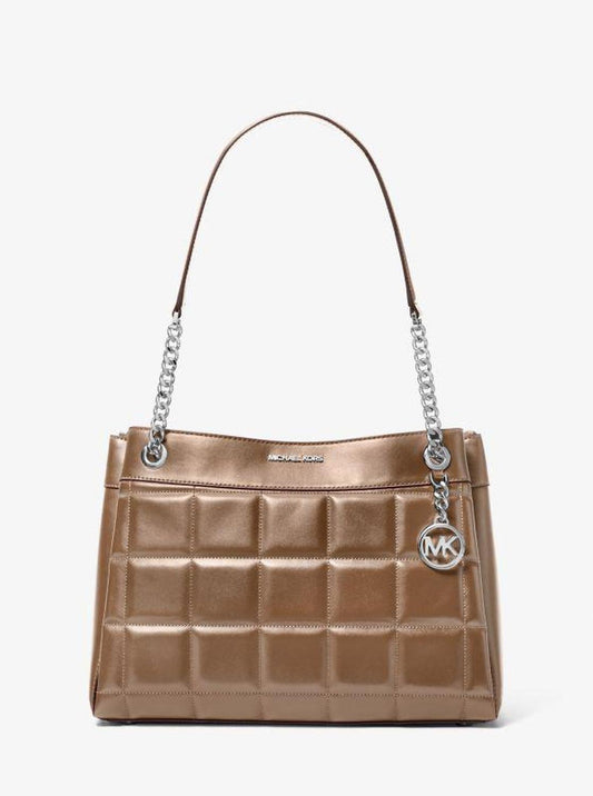 Susan Medium Quilted Leather Tote Bag