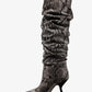 Luna Snake Embossed Leather Boot