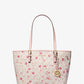 Jet Set Charm Medium Floral Print Logo Tote Bag