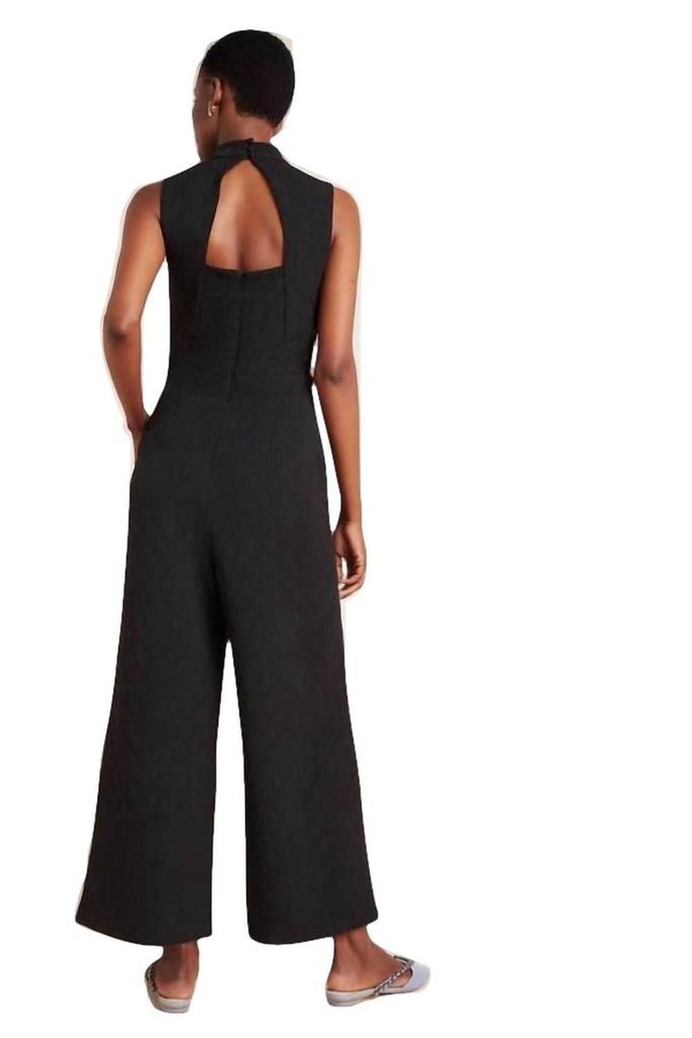 Charley Mock Neck Jumpsuit In Black