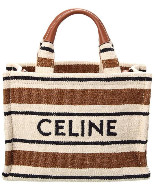 CELINE Cabas Thais Small Jacquard Tote