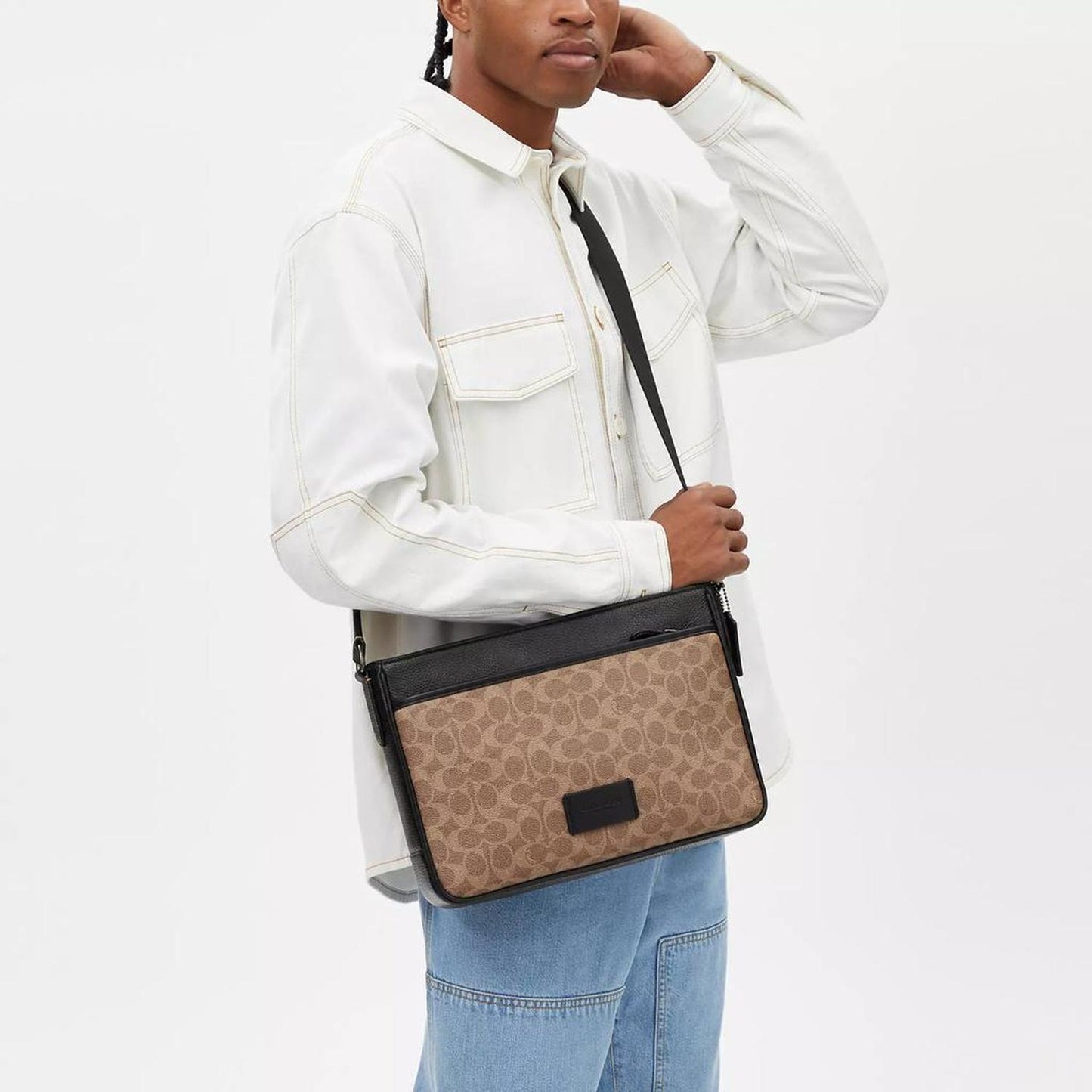 Coach Outlet District Crossbody Bag In Signature Canvas