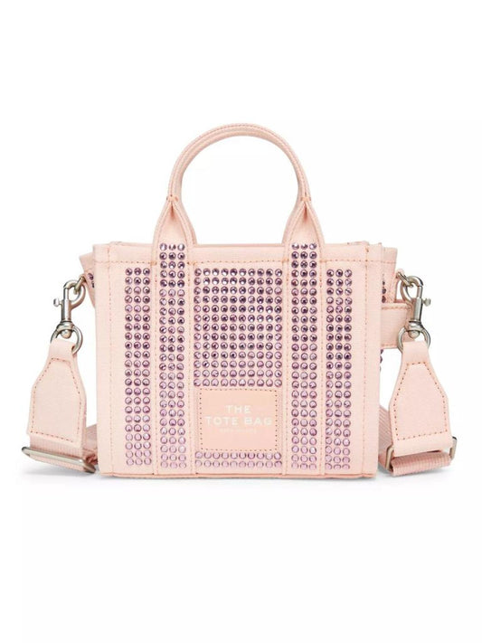 The Crystal Canvas Crossbody Tote Bag