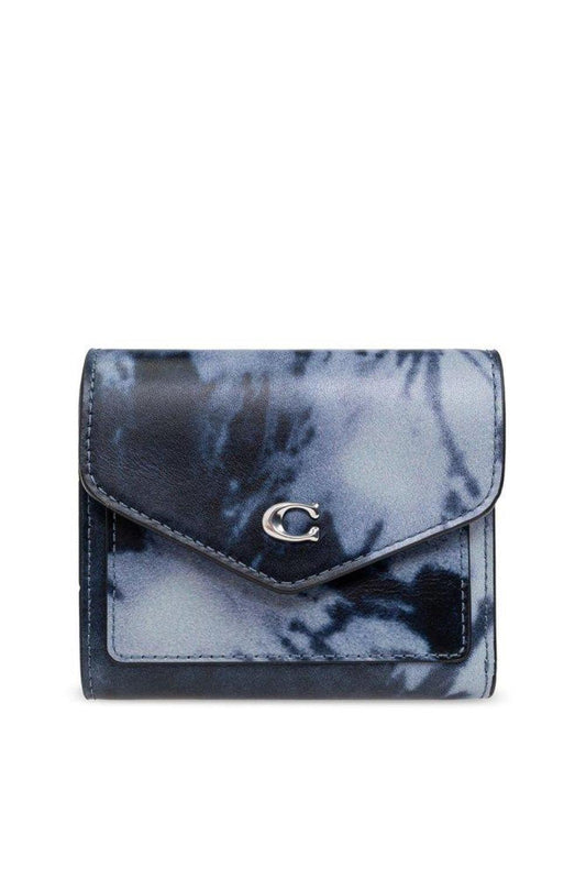 Coach Logo Plaque Tri-Fold Wallet