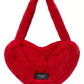 Luver Faux Fur Medium Heart Tote