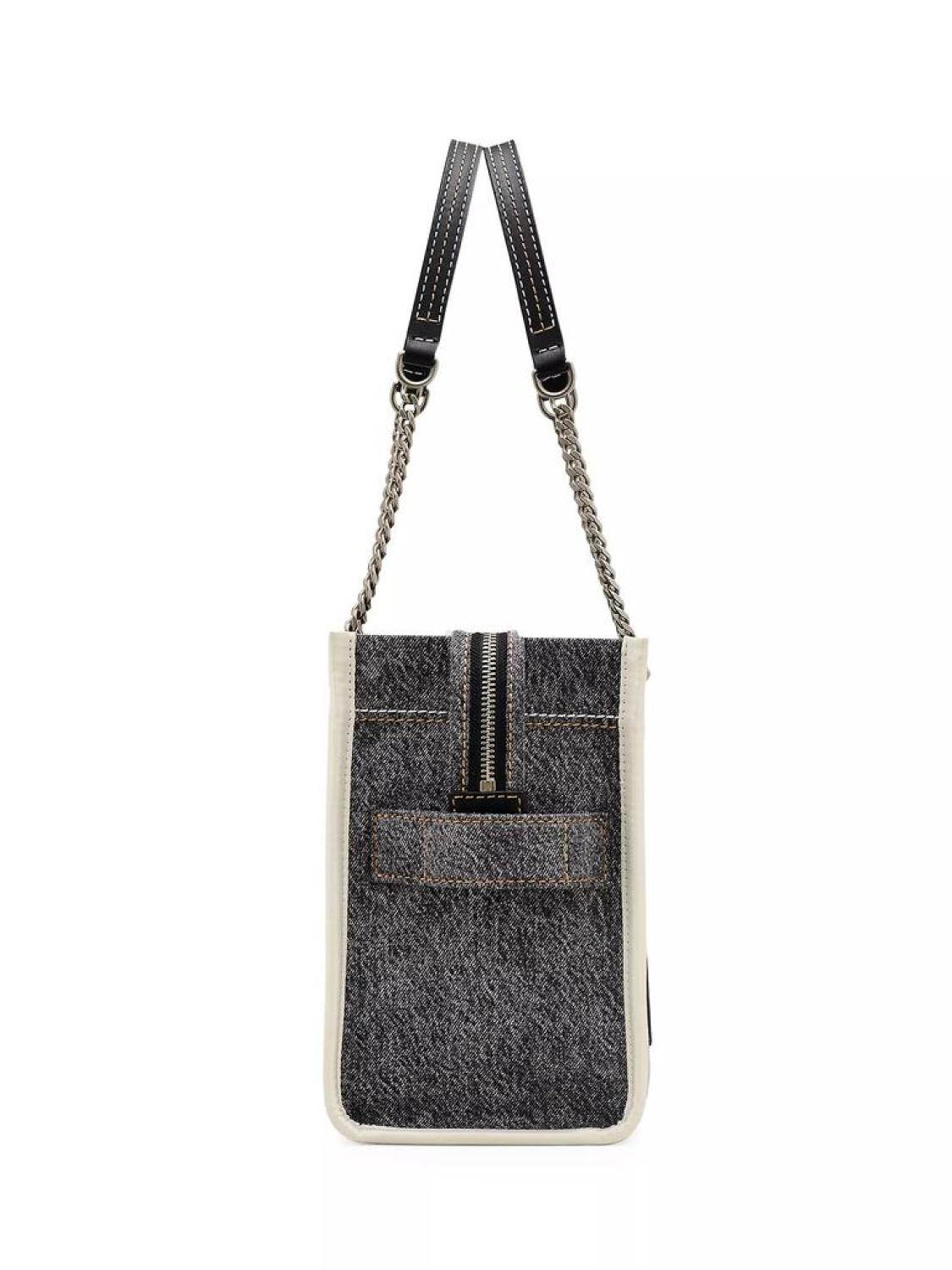 The Denim Chain Medium Tote Bag