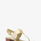 Hannah Metallic Nylon Blend T-Strap Sandal