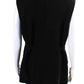 Michael Kors Collection Womens Peak Lapel Wrap Vest Black Wool