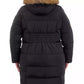 Plus Size Faux-Fur-Trim Hooded Puffer Coat, Created for Macy's