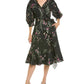 Marchesa Notte Printed Wrap Dress