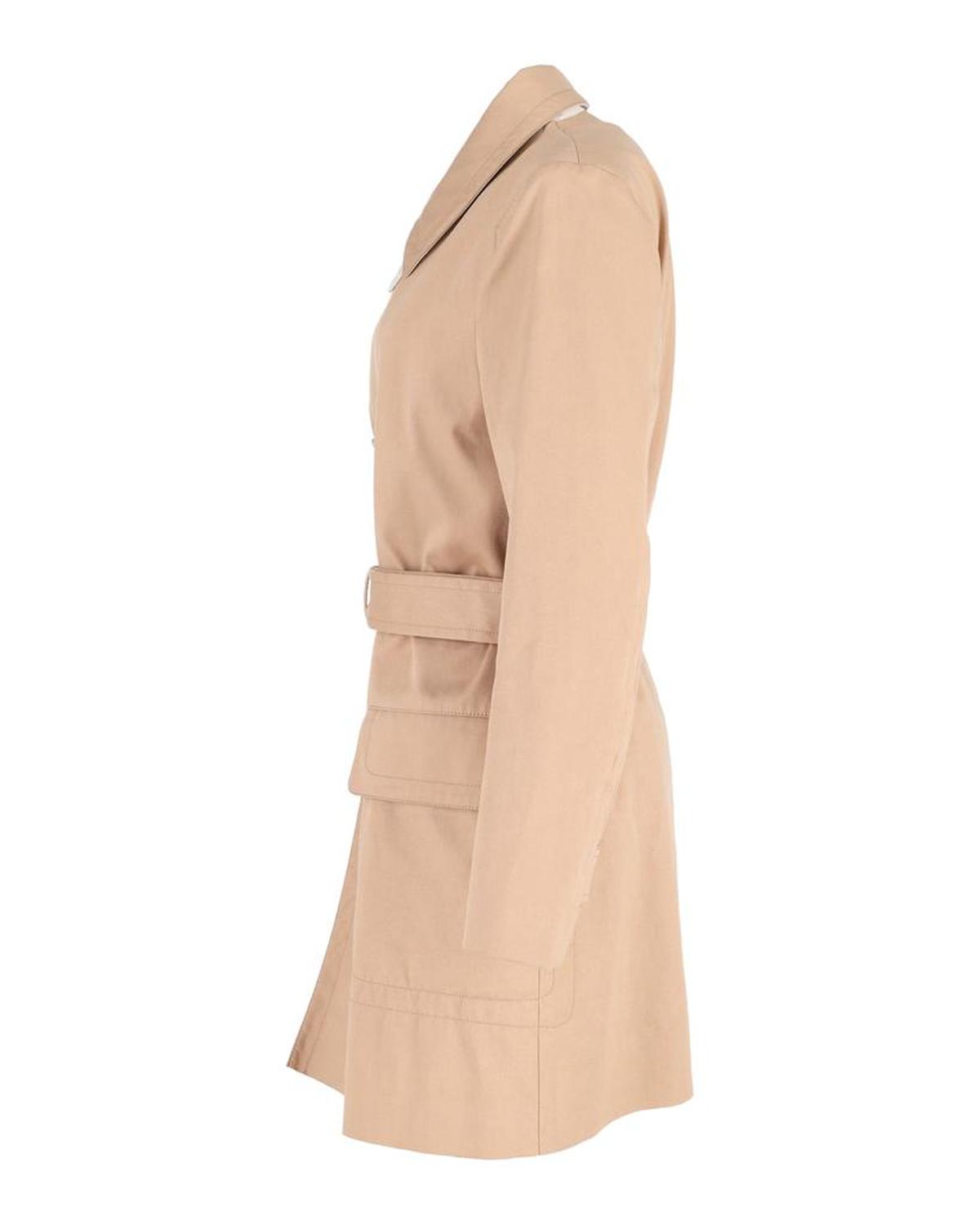 Marc Jacobs Double-Breasted Trench Coat in Beige Cotton