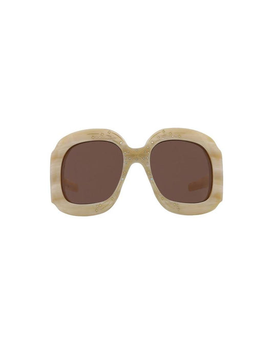 Shield-Frame Acetate Sunglasses