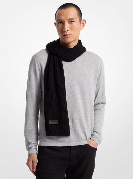 Ribbed Wool Scarf