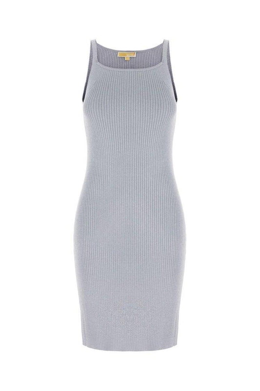 Michael Michael Kors Metallic Thread Sleeveless Knitted Dress