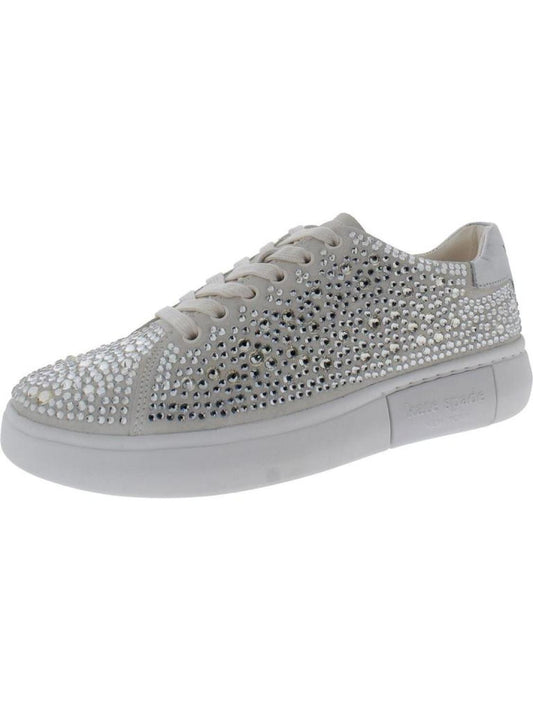 Lift Crystal Womens Suede Embellished Casual And Fashion Sneakers