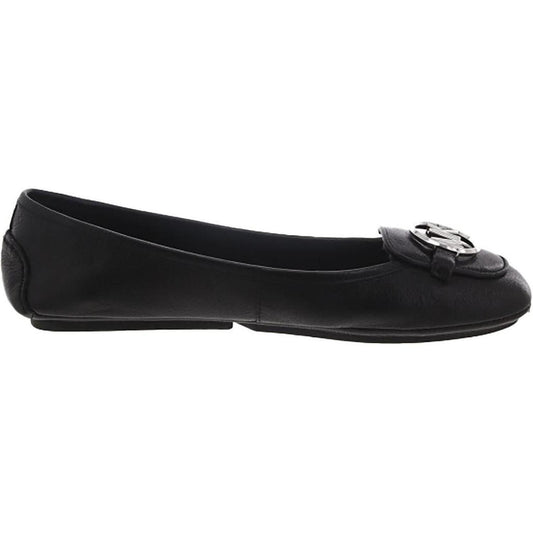 Womens Leather Round toe Flat Shoes