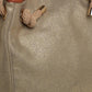 Michael Michael Kors Metallic Beige/brown Canvas And Leather Large Isla Tote