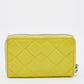 Marc By Marc Jacobs Yellow Quilted Leather Zip Around Wallet