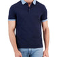 Mens Colorblock Cotton Polo