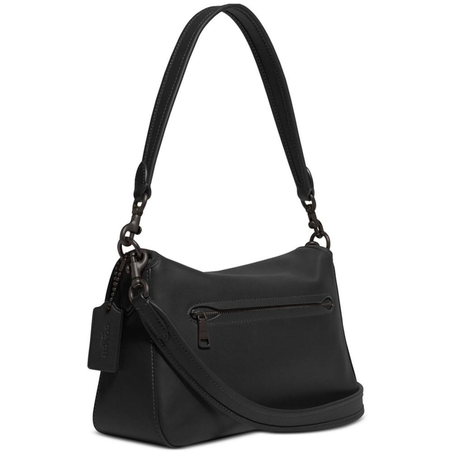 Soft Tabby Leather Shoulder Bag with Removable Crossbody Strap