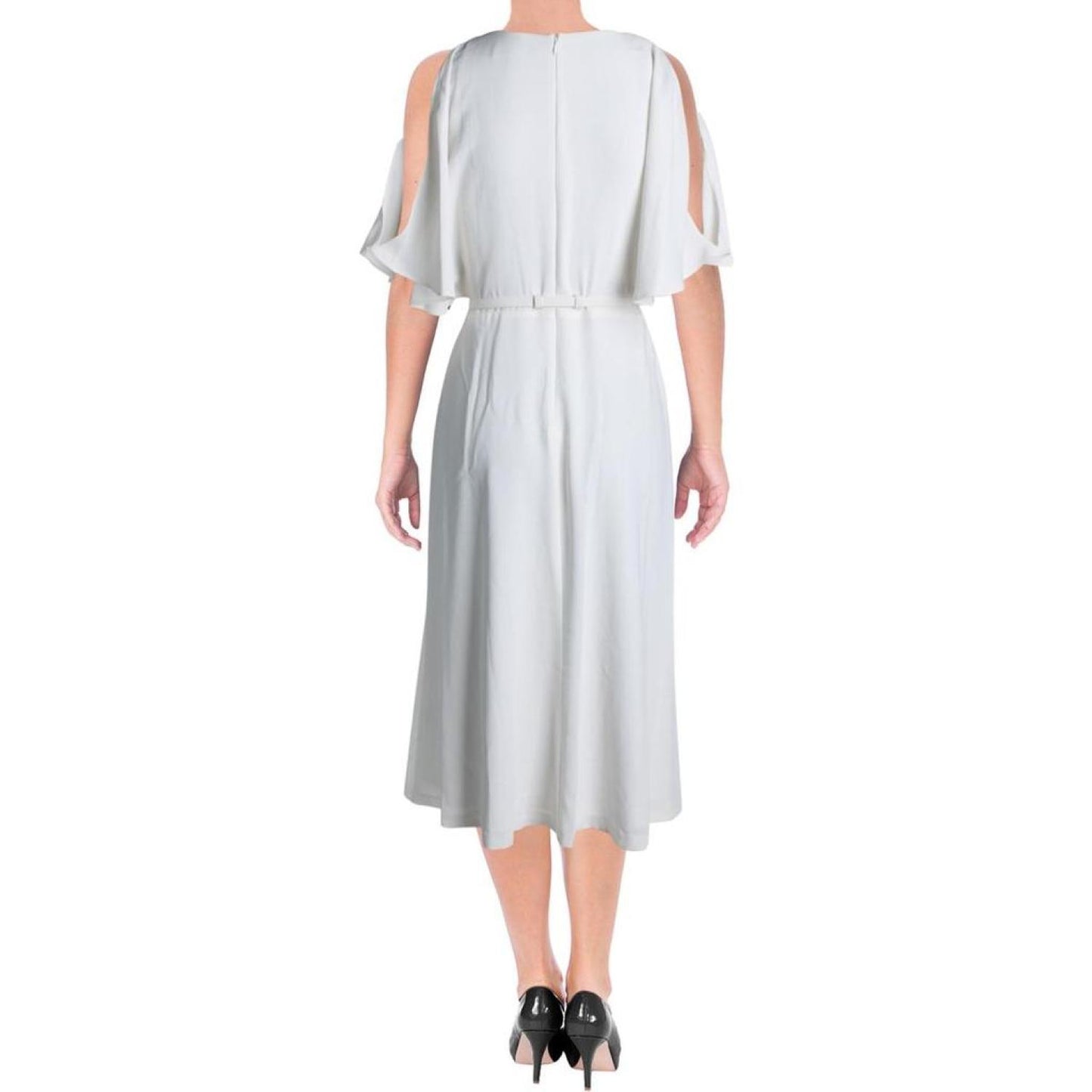 Fayola Womens Split Sleeves Midi Cocktail Dress