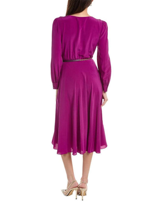 Max Mara Studio Dionea Silk Midi Dress