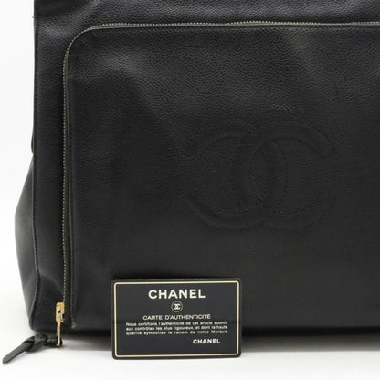 Chanel Cc Totebag  Leather Shoulder Bag (Pre-Owned)