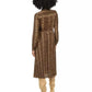 Women's Snakeskin-Print Pleated Shirtdress