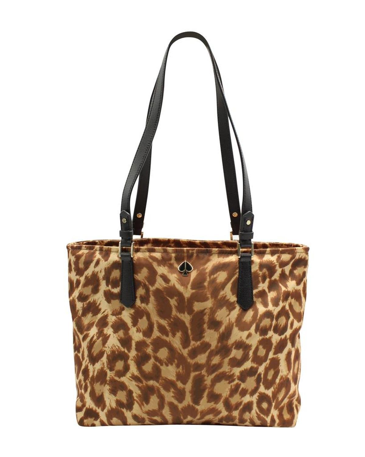 Taylor Leopard Crossbody Tote in Animal Print Nylon