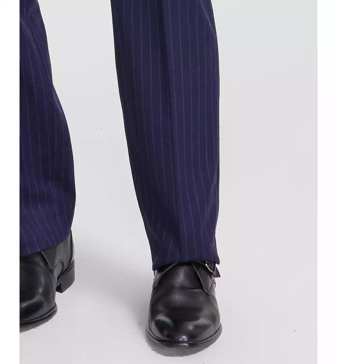 Men's Classic-Fit Pinstripe Wool-Blend Stretch Suit Separate Pants