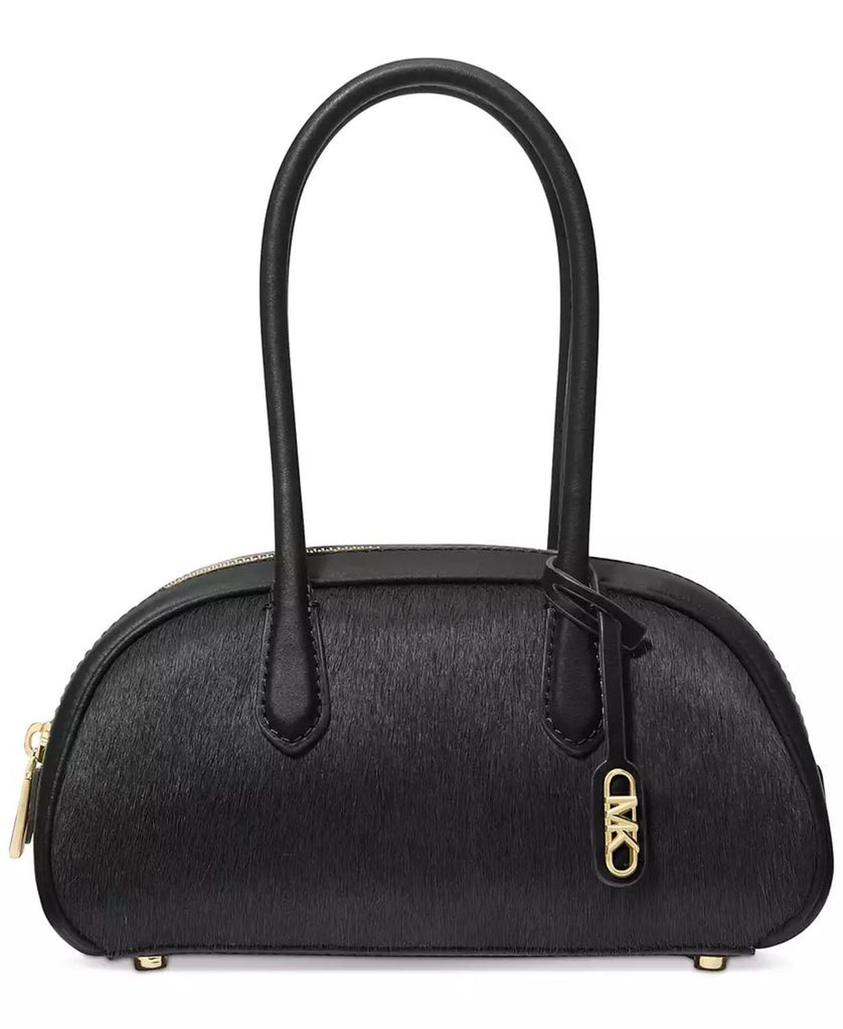 Lulu Small Handle Calf Hair Satchel Bag