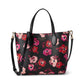 Bleecker Fall Poppies Printed Pvc Medium Crossbody Tote