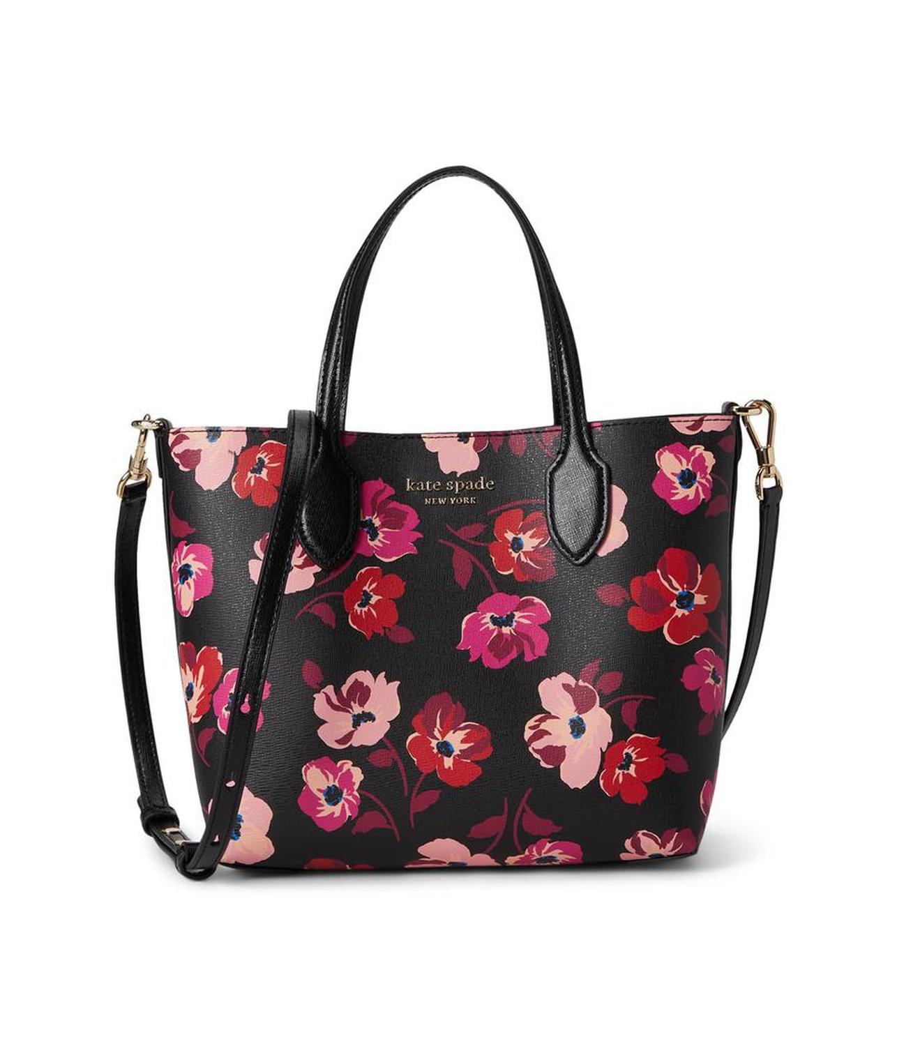 Bleecker Fall Poppies Printed Pvc Medium Crossbody Tote