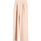 Max Mara Pleated Wide-leg Trousers in Beige Wool