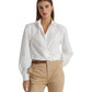 Twist-Front Broadcloth Cropped Shirt