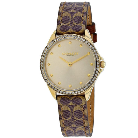 Women's Gold dial Watch