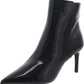 Womens Patent Pointed Toe Ankle Boots