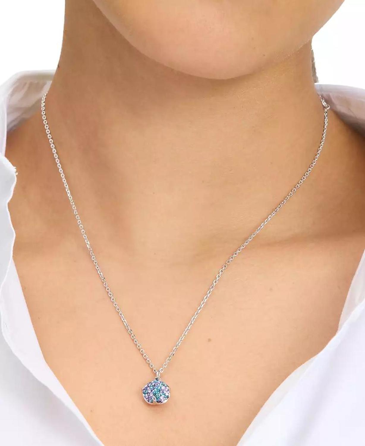 Silver-Tone Pop of Joy Mini Pendant Necklace, 16" + 3" extender