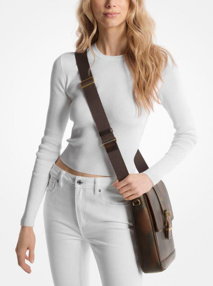 Colby Burnished Leather Crossbody Bag