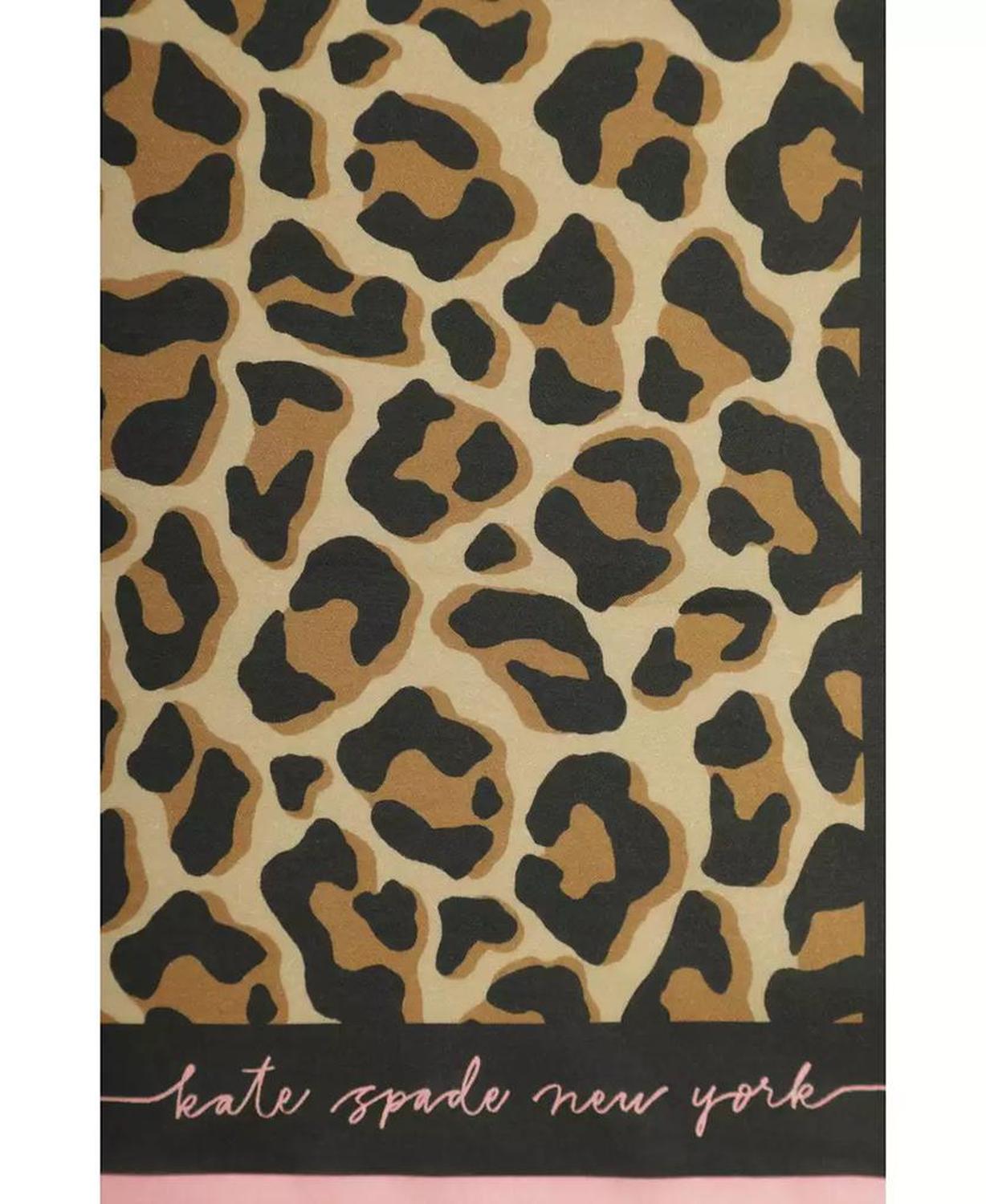 Women's Cheetah Print Square Bandana