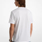 Logo Charm Jacquard Cotton T-Shirt