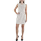 Petites Womens Lace Twist Front Sheath Dress