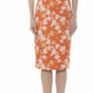 Janine Dress In Orange Floral