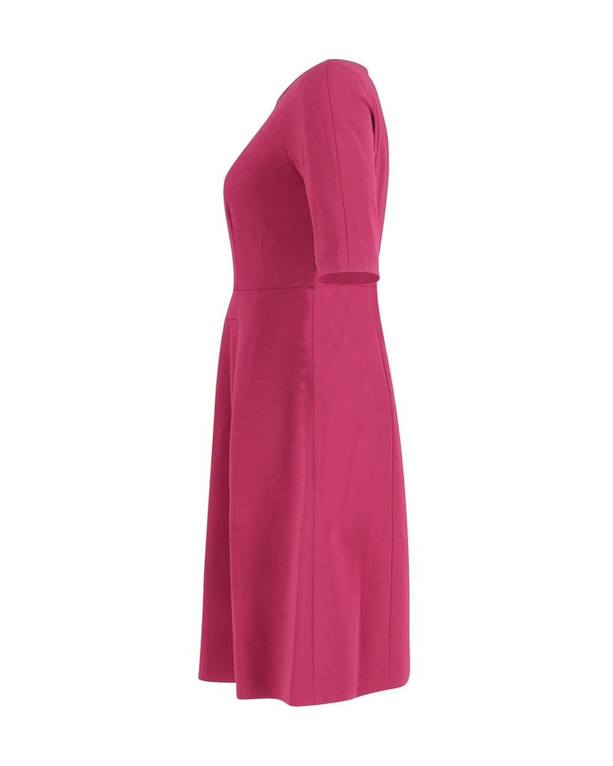 Pleated Dress in Pink Triacetate