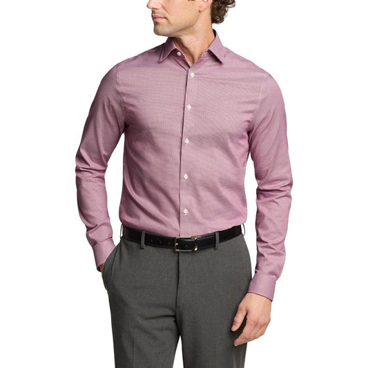 Men's Regular Fit Comfort Stretch Ultra Wrinkle-Resistant Solid Dress Shirt